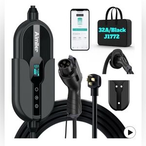 New Level 2 Electric Vehicle (EV) Charger(WIFI APP/Plug-play), 32A, 25ft